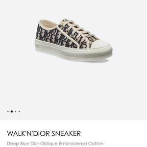 Walk’N’Dior Deep Blue Oblique Sneakers size 41 (US 11)